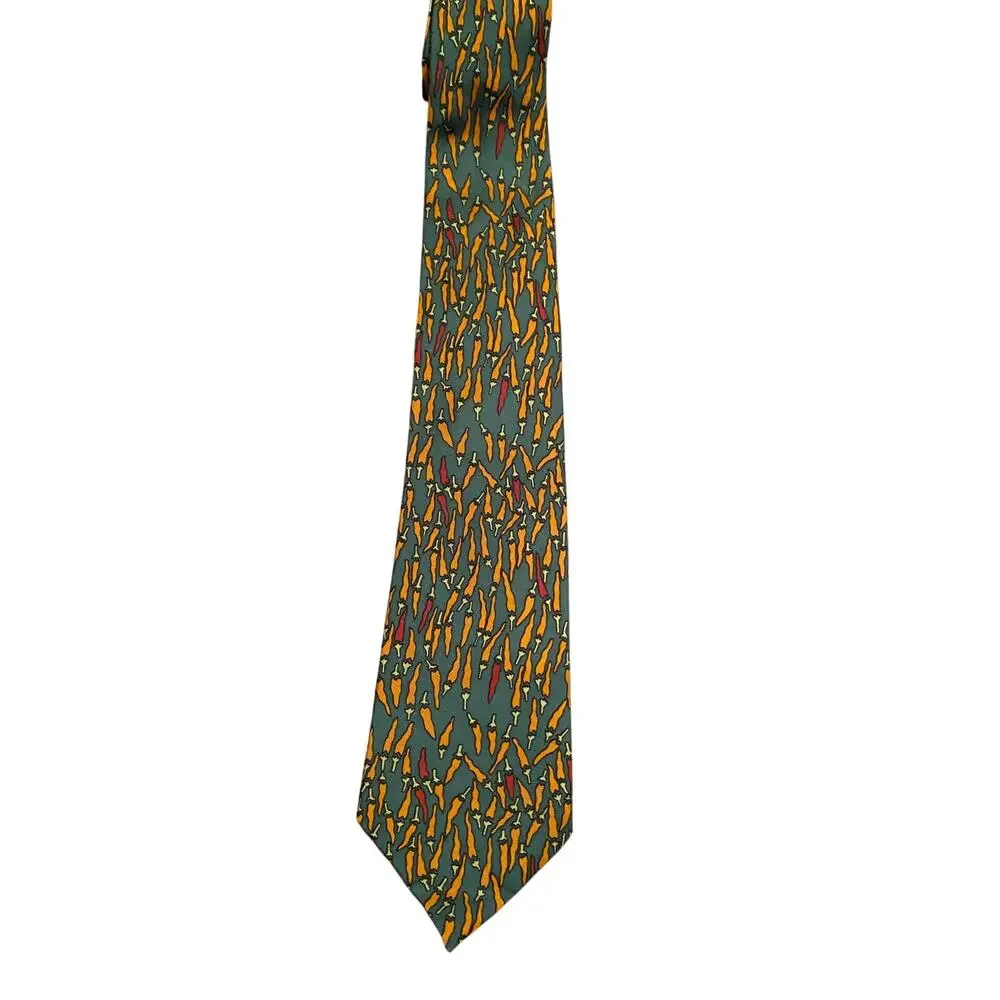 Museum of Fine Arts Boston Chili Pepper Silk Neck‎ Tie Abstract Art